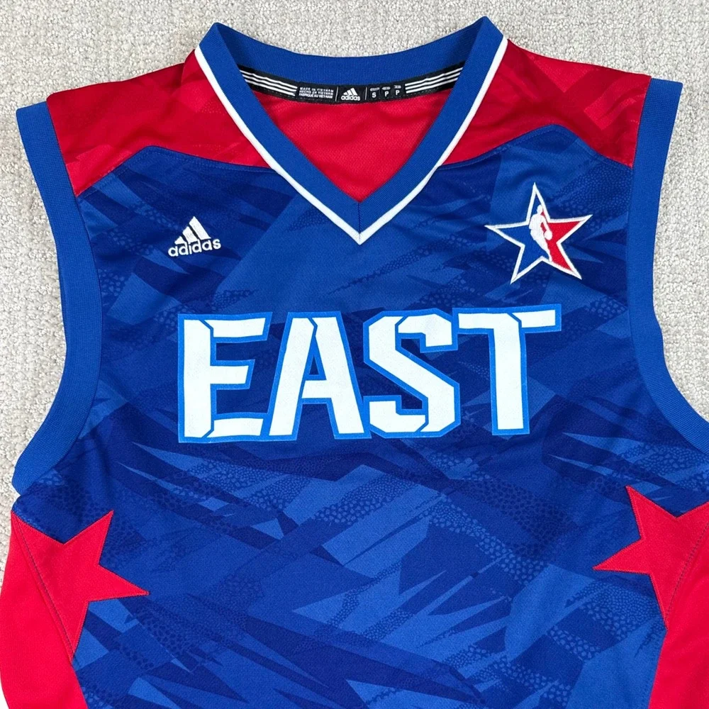 Adidas Mens Small Blue NBA All-Star East Blank Basketball Jersey
